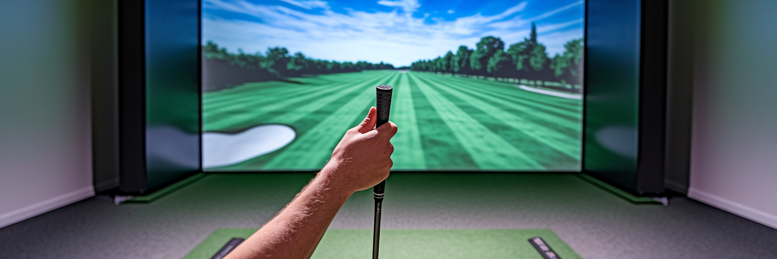 Testing a golf club indoors